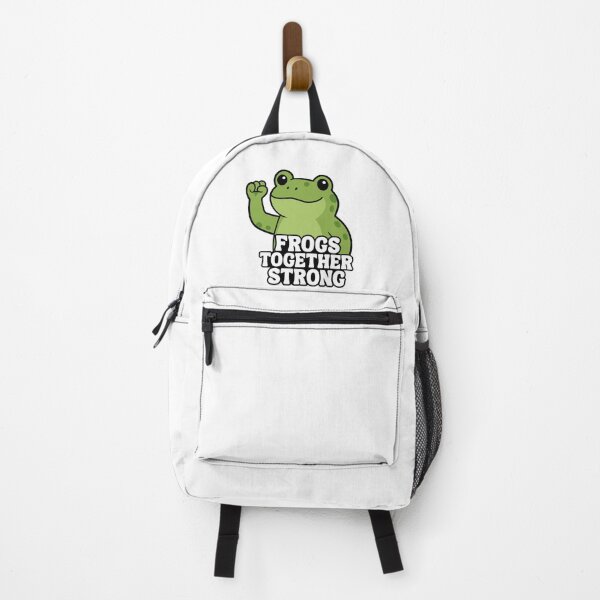Item preview, Frogs Together Strong Sticker | Cute Frog Vinyl Sticker | Portland Frog Art | Whimsical Unity Design | Green Frog Protest Sticker designed and sold by EnchantedGremlinLoot.
