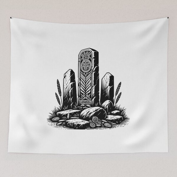 Item preview, Viking Wolf Symbol – Nordic Tribal designed and sold by CelticSoulShop.