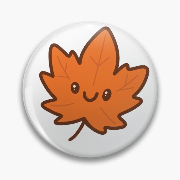 Artikelvorschau, Herbstblatt kawaii entworfen und verkauft von Dorcidesigns.