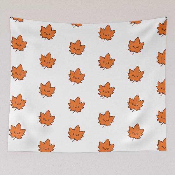 Artikelvorschau, Herbstblatt kawaii entworfen und verkauft von Dorcidesigns.