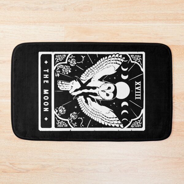 Item preview, Barn Owl Tarot Card - The Moon XVIII designed and sold by Sabtastic.