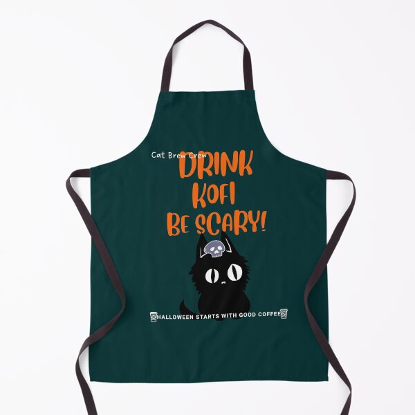 Item preview, ?☕? “Drink Kofi Be Scary” – Spooky Cat Coffee Halloween Tee ?? designed and sold by PupmeowTs.