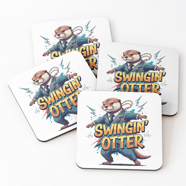 Item preview, Swingin' Otter Funny Dancing Animal in a Suit designed and sold by SholoStudio.