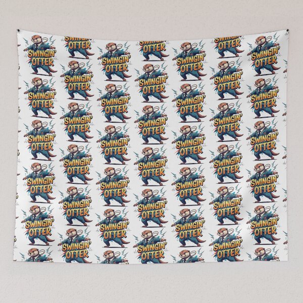 Item preview, Swingin' Otter Funny Dancing Animal in a Suit designed and sold by SholoStudio.