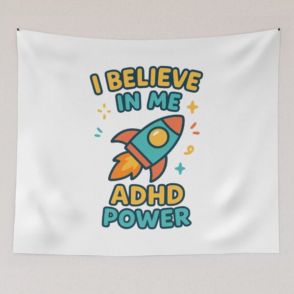 Item preview, I Believe In Me – ADHD Power Rocket designed and sold by MomParentADHD.