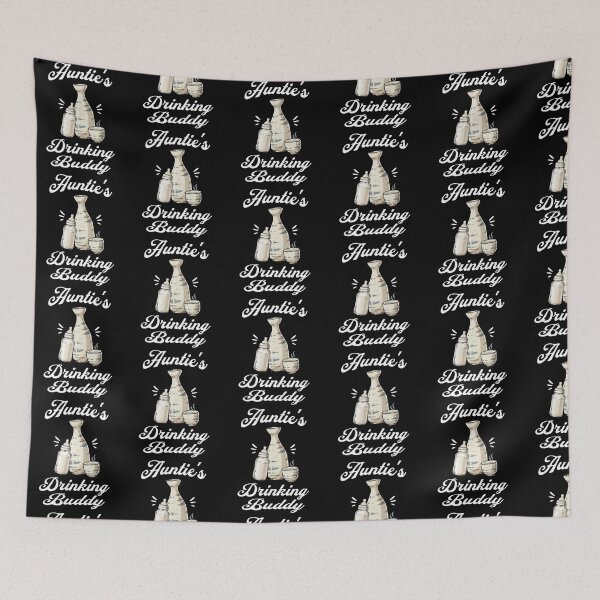 Item preview, Auntie's Drinking Buddy (Sake Lover) in White Text designed and sold by xxroseate.
