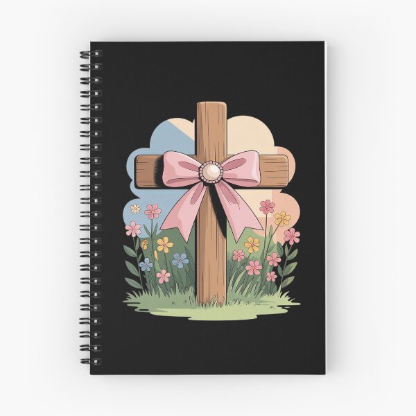 Item preview, Faith Wooden Cross Pink Bow Floral Spring Christian designed and sold by HaileyRobel.