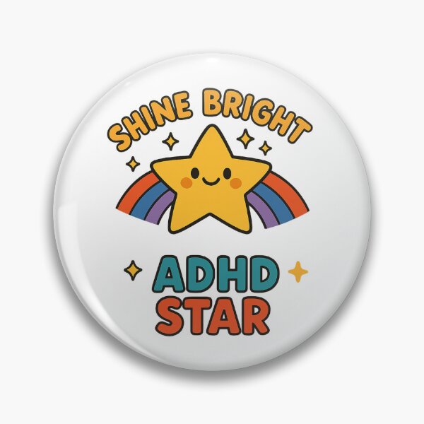 Item preview, Shine Bright ADHD Star – Be Unstoppable designed and sold by MomParentADHD.