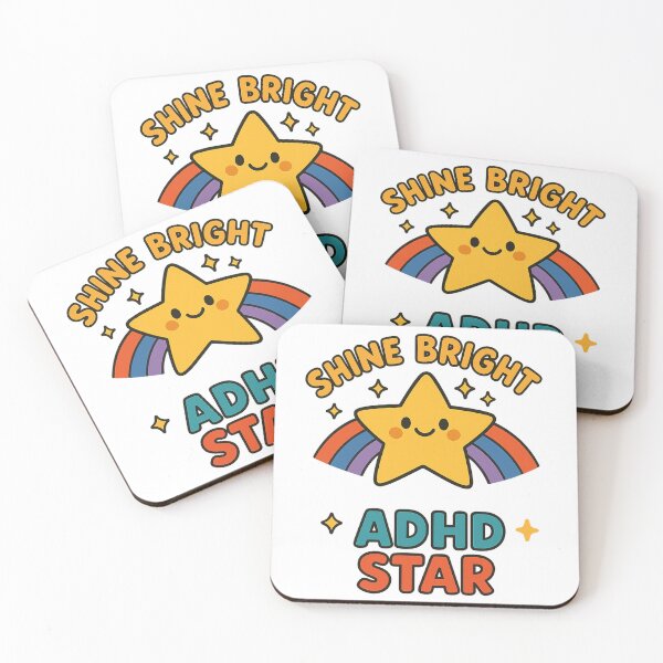 Item preview, Shine Bright ADHD Star – Be Unstoppable designed and sold by MomParentADHD.