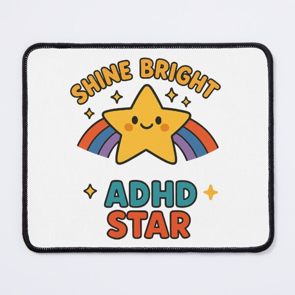 Item preview, Shine Bright ADHD Star – Be Unstoppable designed and sold by MomParentADHD.
