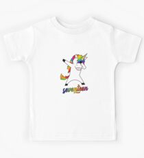 17th Birthday Dabbing Unicorn - Birthday Seventeen Funny Gift Kinder T-Shirt