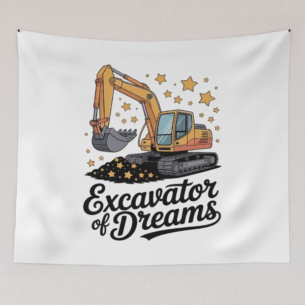 Item preview, Excavator of Dreams Heavy Equipment Operator designed and sold by AmparoBoyle.