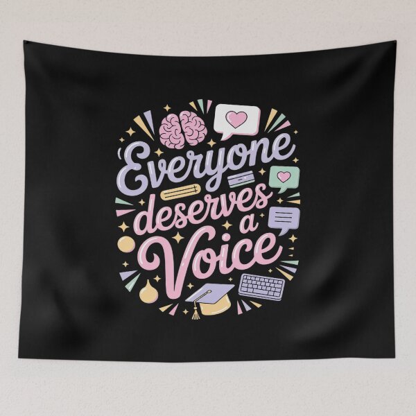 Item preview, Everyone Deserves Voice Speech Therapy Language designed and sold by DrewLeuschke.