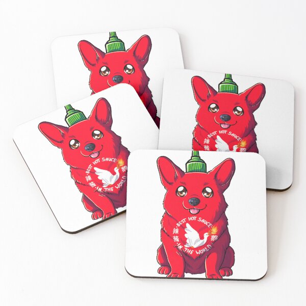Item preview, Sriracha Bottle Corgi | Funny Pembroke Welsh Corgi | Manga Style | designed and sold by Falkaart.