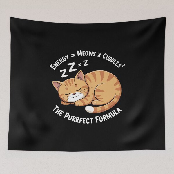 Item preview, E = MC² Cat Meows designed and sold by DrewLeuschke.