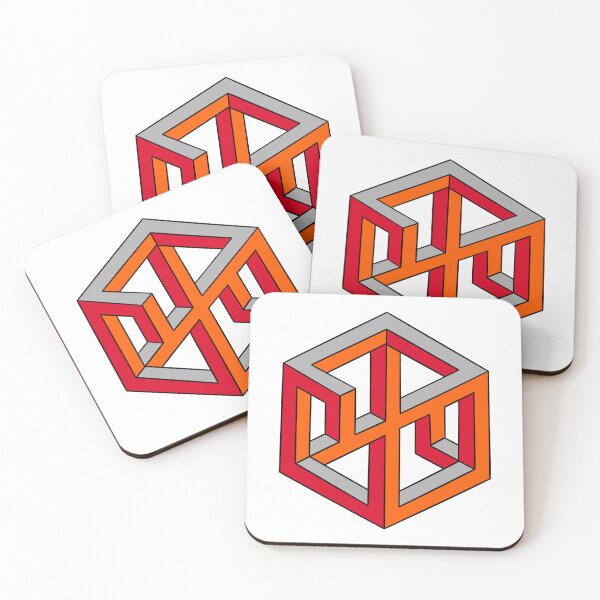 Item preview, Impossible cube optical illusion designed and sold by DaveDanchuk.