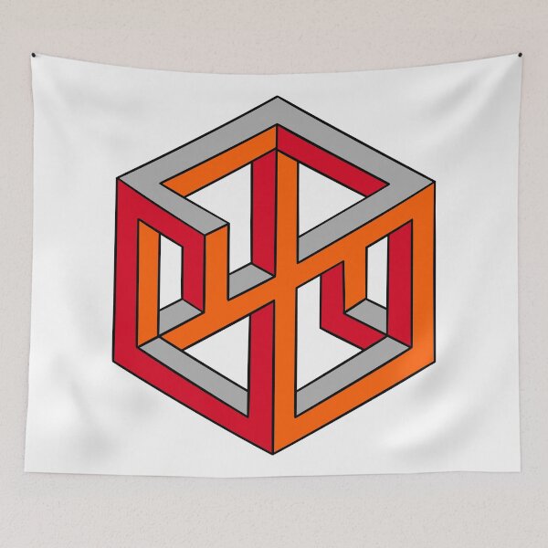 Item preview, Impossible cube optical illusion designed and sold by DaveDanchuk.