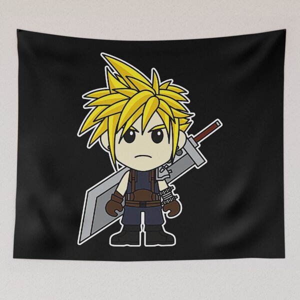 Item preview, Final Fantasy - Chibi Cloud Strife designed and sold by manibreen.