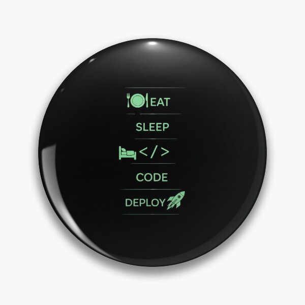 Item preview, Eat Sleep Code Deploy Tech Icon designed and sold by FranzFriesen.