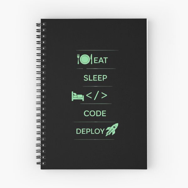 Item preview, Eat Sleep Code Deploy Tech Icon designed and sold by FranzFriesen.