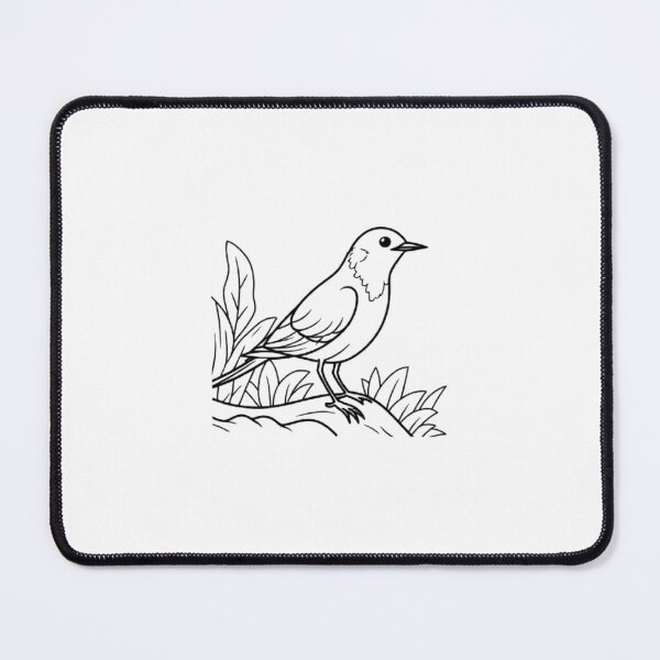 Item preview, A beautifully detailed sketch of a printed bird in nature designed and sold by Aariq.
