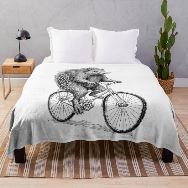 Item preview, Cycling Bicycle Porcupine Vintage Cyclist Funny Biker Animal designed and sold by GrandeDuc.
