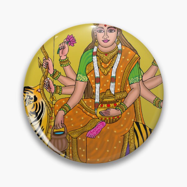 Item preview, Goddess Kushmanda Divine Art designed and sold by Harshit_Digital_Arts.