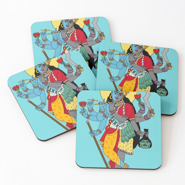 Item preview, Lord Krishna Kali Divine Fusion Art designed and sold by Harshit_Digital_Arts.