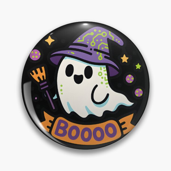 Item preview, Halloween Ghost Scientist — Witch Hat, Nano-Broom & “Boooo” designed and sold by Infinity Drip Design.