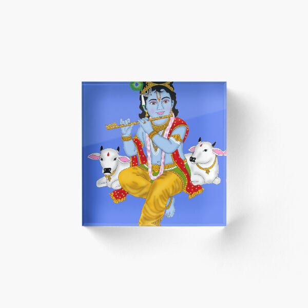 Item preview, Arte divino del Señor Krishna con la vaca designed and sold by Harshit_Digital_Arts.