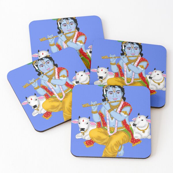 Item preview, Lord Krishna with Cow Divine Art designed and sold by Harshit_Digital_Arts.