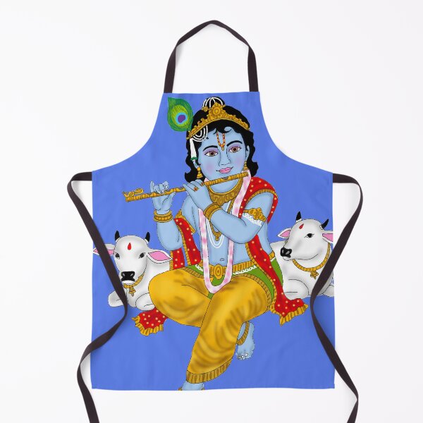Item preview, Lord Krishna with Cow Divine Art designed and sold by Harshit_Digital_Arts.