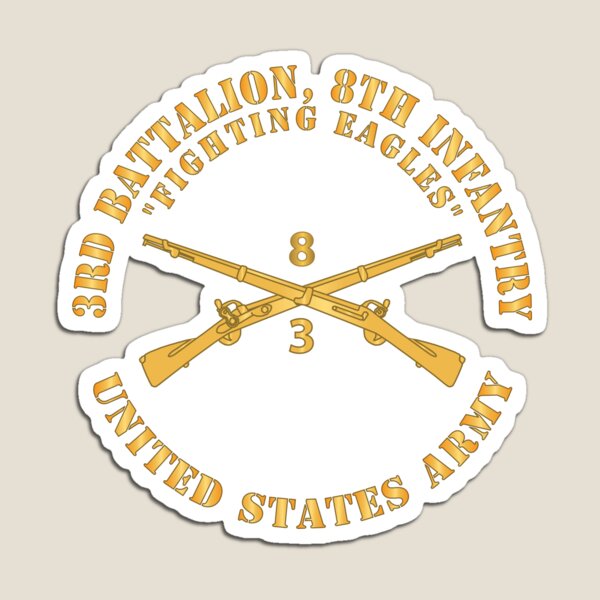 Item preview, Army - 3rd Battalion, 8th Infantry Regiment Branch - Fighting Eagles - US Army X 300 designed and sold by Military Insignia Products.