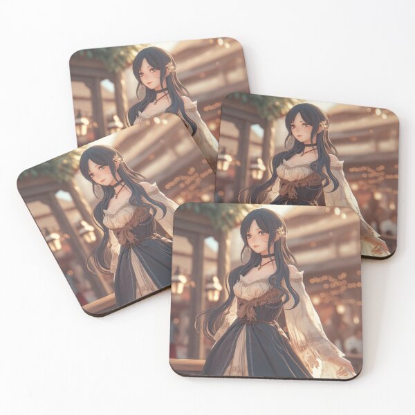 Item preview, Elegant Fantasy Lady in Market Scene designed and sold by Chris349.