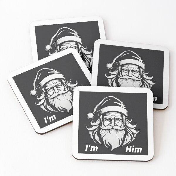 Item preview, Santa Claus I'm Him Print Novelty T-Shirt designed and sold by PSST-Design.