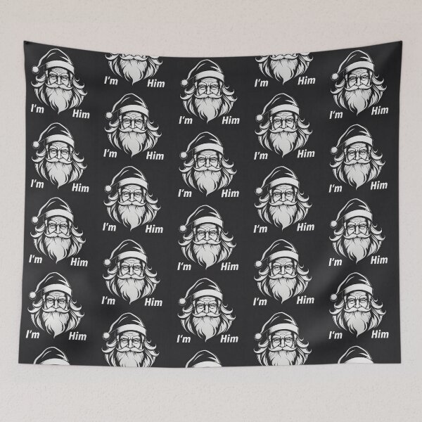 Item preview, Santa Claus I'm Him Print Novelty T-Shirt designed and sold by PSST-Design.