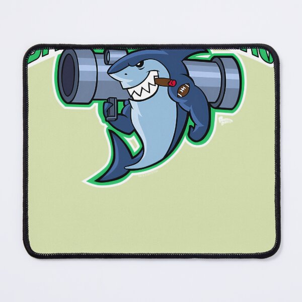 Item preview, 193-American-Dad-Bazooka-Sharks-Logo-Essential-T-Shirt designed and sold by EbonyTreutel0.