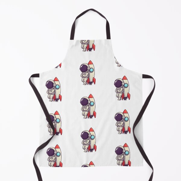 Item preview, Chibi Astronaut Leaning on Rocket – Adorable Cosmic Energy Illustration designed and sold by PixelVibe782.