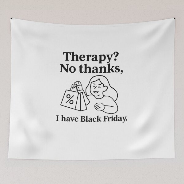 Item preview, Funny Shopping Quote for Black Friday designed and sold by Anna Koneva.