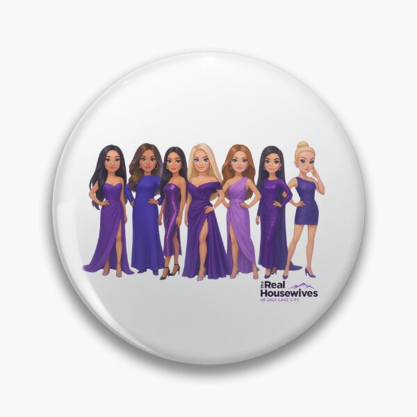 Item preview, Real Housewives Salt Lake City Inspired Cartoon Art – Purple Glam Squad designed and sold by SimplyJasper.