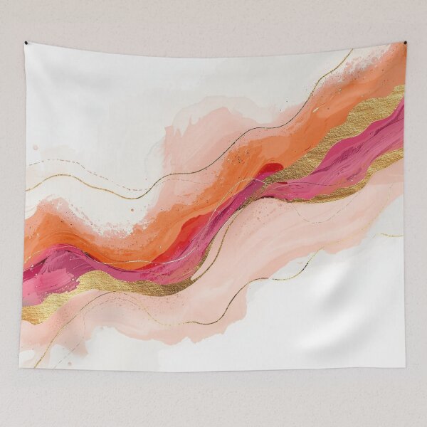 Item preview, Heat Bloom in Layers of Gold – A Study in Soft Fire and Color Memory designed and sold by Art of Abundance.