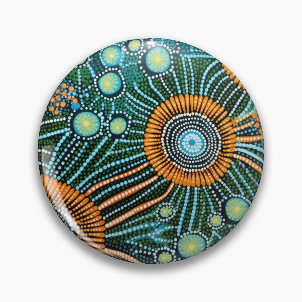 Item preview, Aboriginal Inspired Dot Art - In a Blooming Garden designed and sold by GrinGalore.
