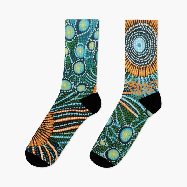 Item preview, Aboriginal Inspired Dot Art - In a Blooming Garden designed and sold by GrinGalore.