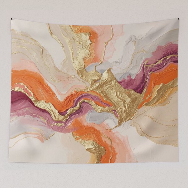 Item preview, Where the Light Turned – Swirl of Gold, Fire, and Violet Memory designed and sold by Art of Abundance.