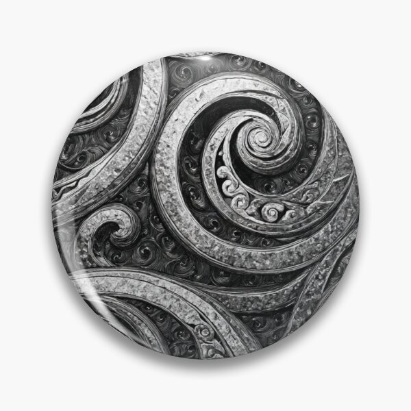 Item preview, New Zealand Māori Paua Pattern Koru Design 574 designed and sold by GrinGalore.