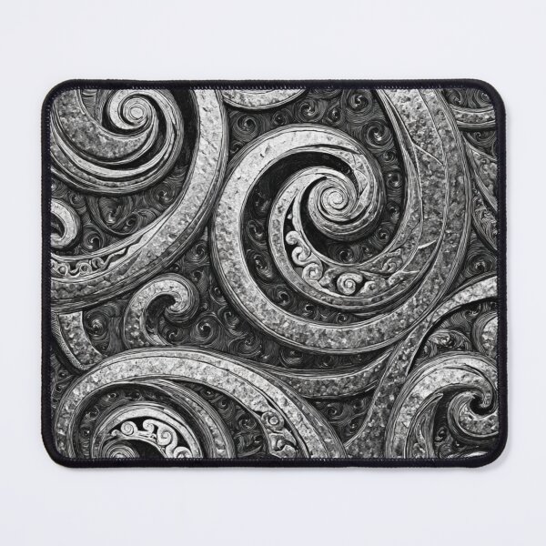 Item preview, New Zealand Māori Paua Pattern Koru Design 574 designed and sold by GrinGalore.
