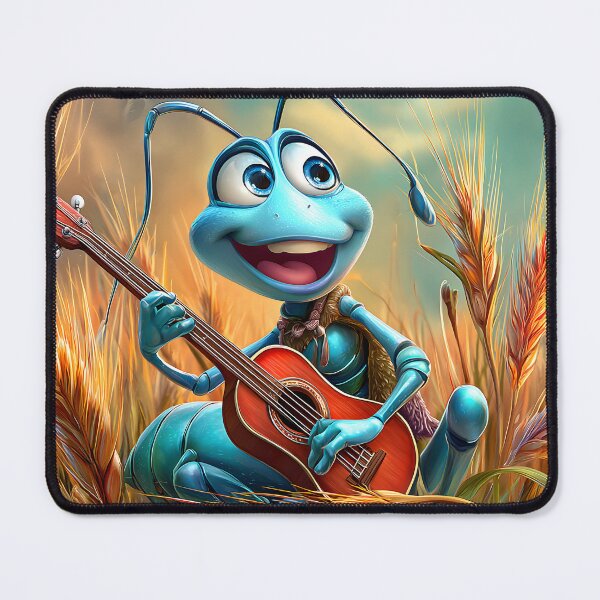 Item preview, Joyful Ant Playing Guitar in Golden Wheat Field designed and sold by Artessie.