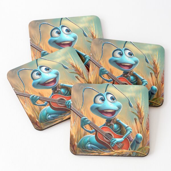 Item preview, Joyful Ant Playing Guitar in Golden Wheat Field designed and sold by Artessie.