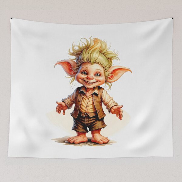 Item preview, Whimsical Goblin Child Fantasy Art designed and sold by LanaGustavsson.