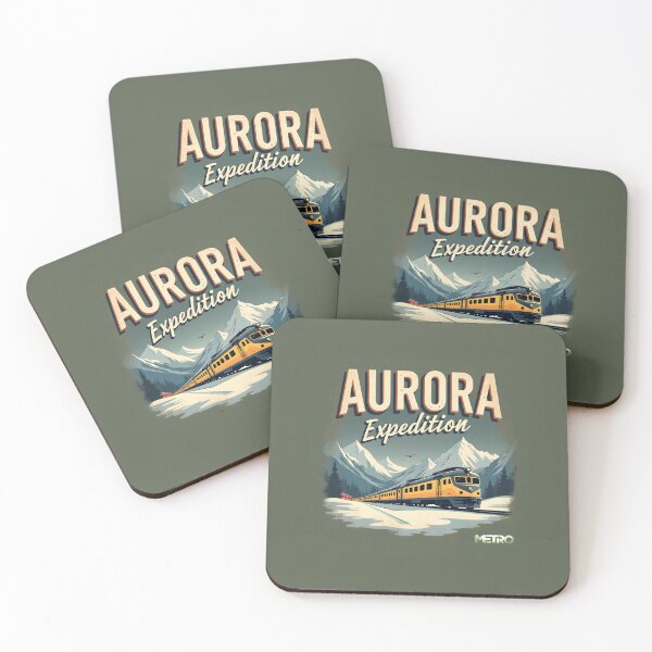 Item preview, Aurora Expedition Art - Metro Gamer Inspired Train Design designed and sold by SlightlyUnreal.